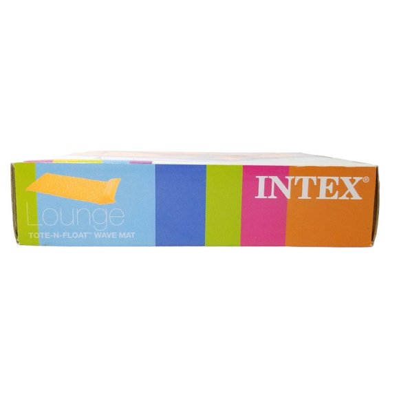 Intex Lounge Tote N Float Wave Mat Orange 90 x 34 - Picture 5 of 6